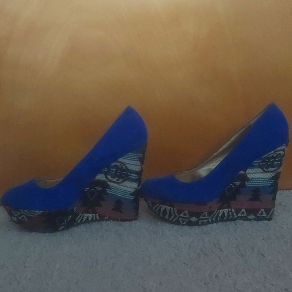 Suede Dress Wedges